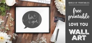 Beautiful Word Art Print - Free Printable Wall Art - World of Printables