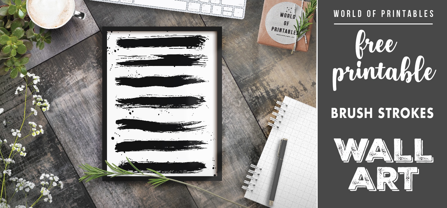 Free Printable Wall Art Brush Strokes World of Printables