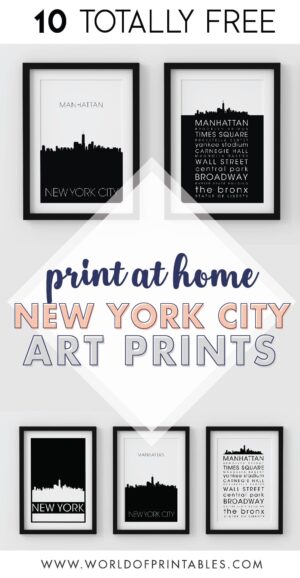 10+ Totally Free New York City Wall Art Prints - World of Printables