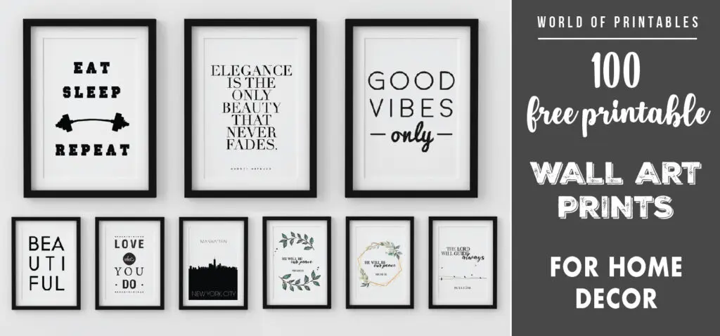 100 free printable wall art prints for home decor