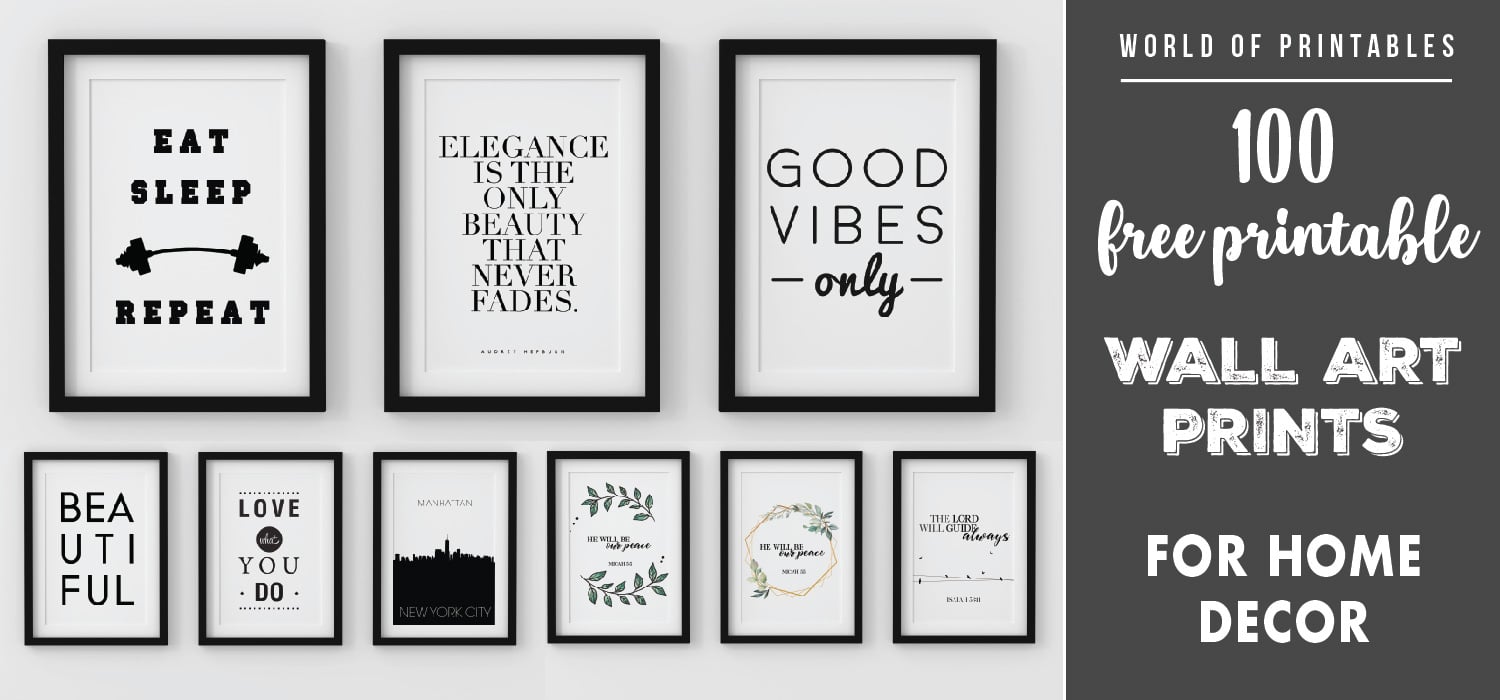 100 free printables wall art prints for your home world of printables