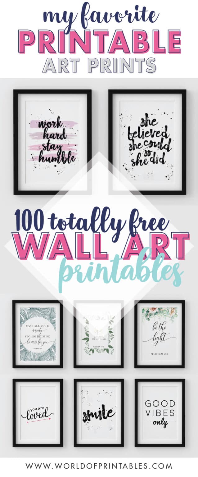 100 free printables wall art prints for your home World of Printables