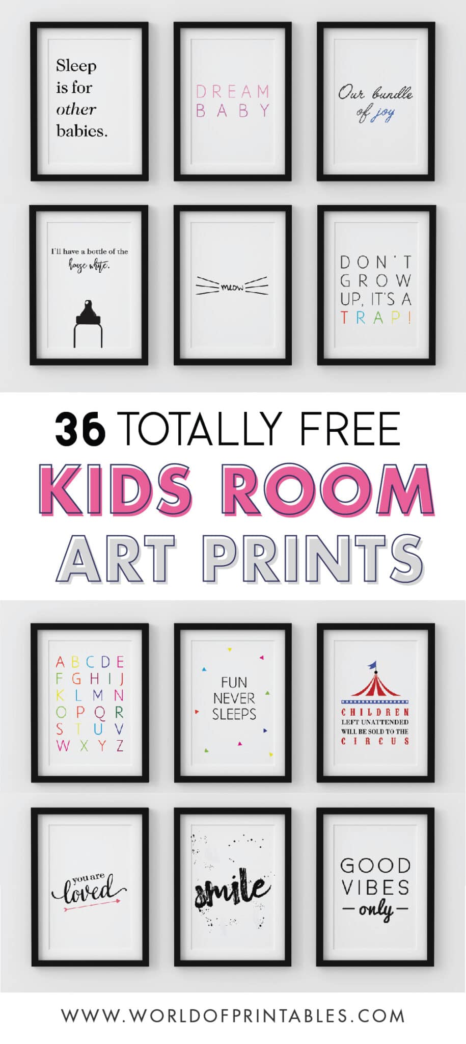 Free Printable Wall Art For Kids Rooms - World of Printables