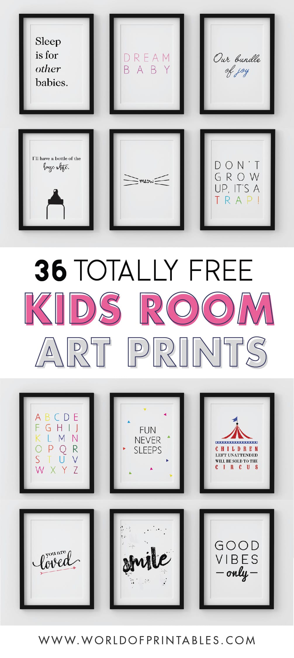 Free Printable Wall Art For Kids Rooms World Of Printables
