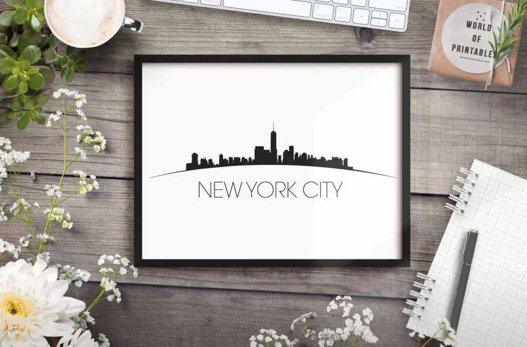 New York City Curved mockup 2 - Printable Wall Art