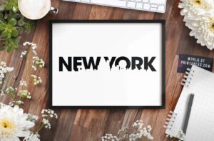 Free Printable Wall Art - New York Art Print - World of Printables