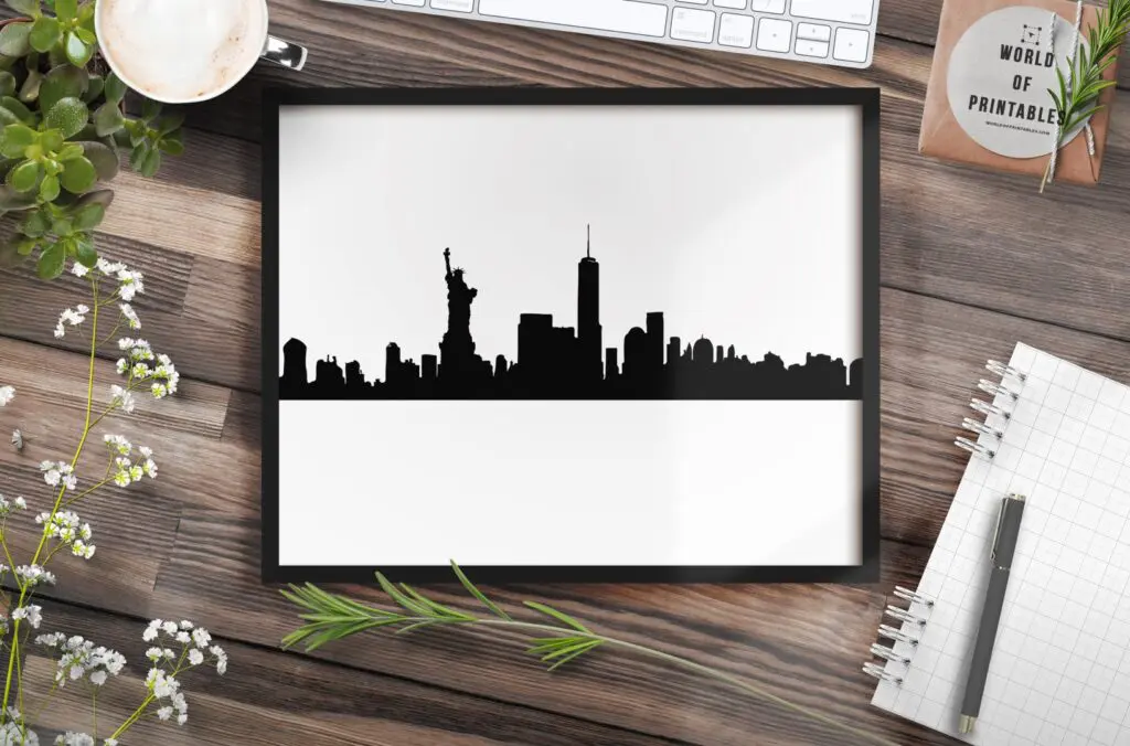 New York Skyline mockup 2 - Printable Wall Art