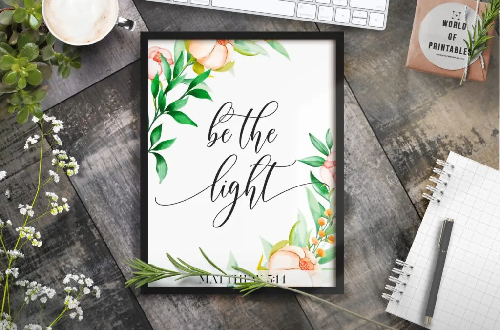 be the light 2 - Printable Wall Art