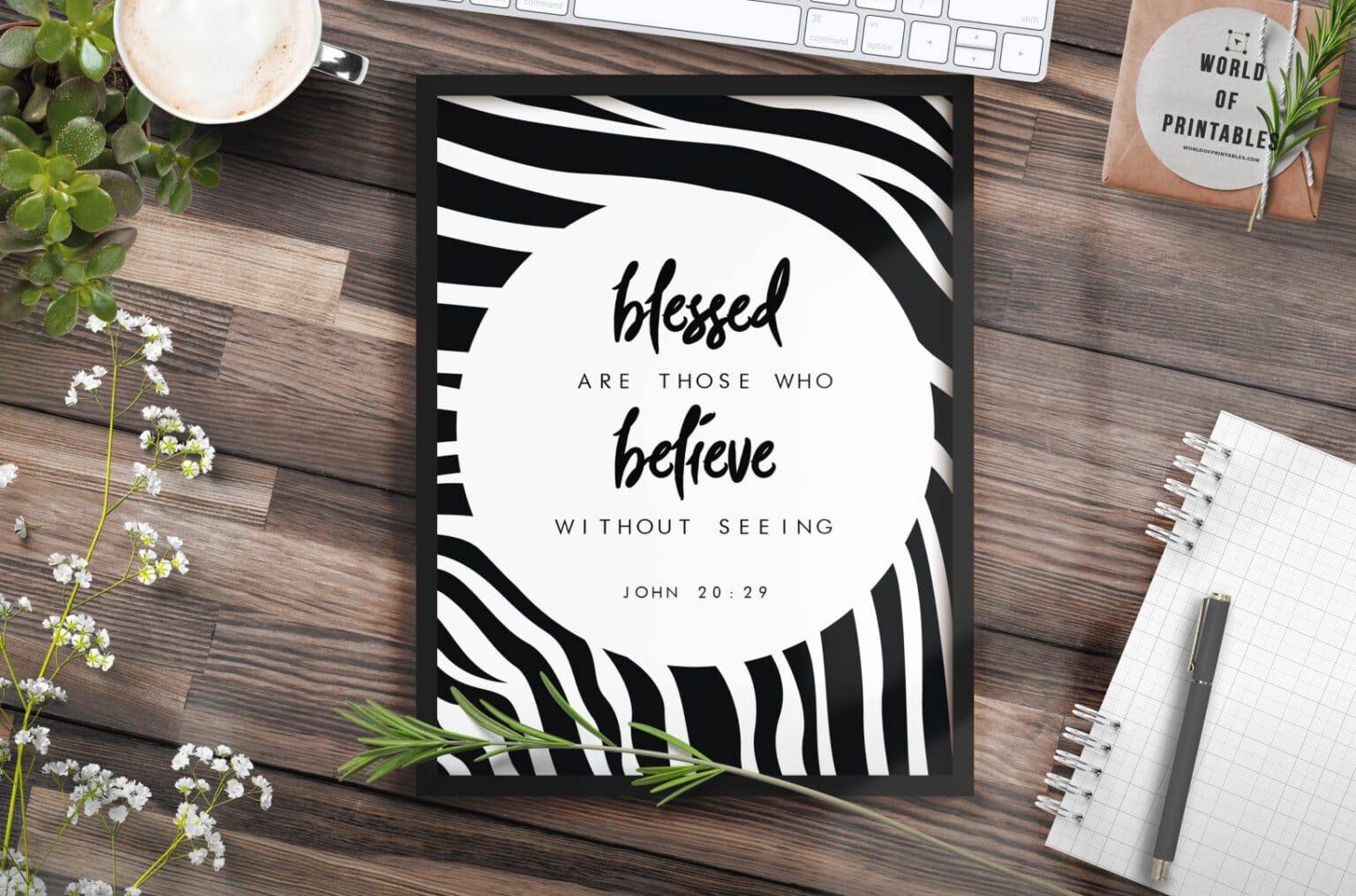Free Printable Christian Wall Art Blessed Are Those Who Believe Free printable christian wall art blessed are those who believe