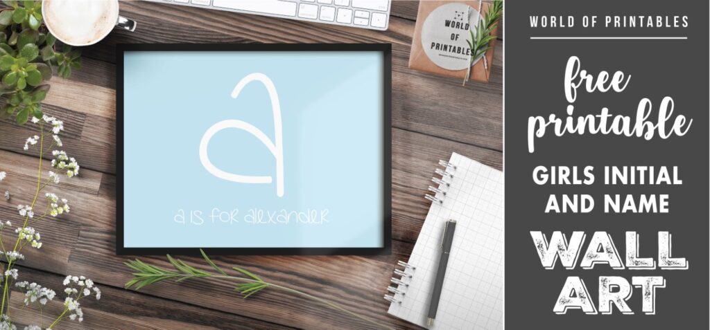 Free Printable Wall Art Boys Initial And Name World Of Printables free-printable-wall-art-boys-initial-and-name-world-of-printables