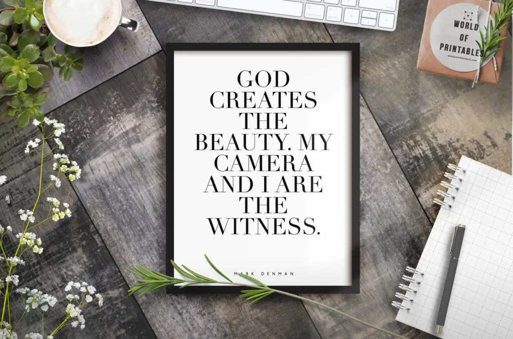 god creates the beauty mockup 2 - Printable Wall Art