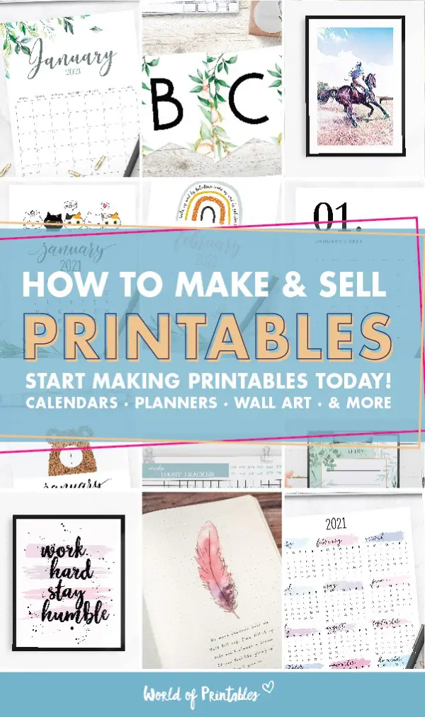 how to make and sell printables