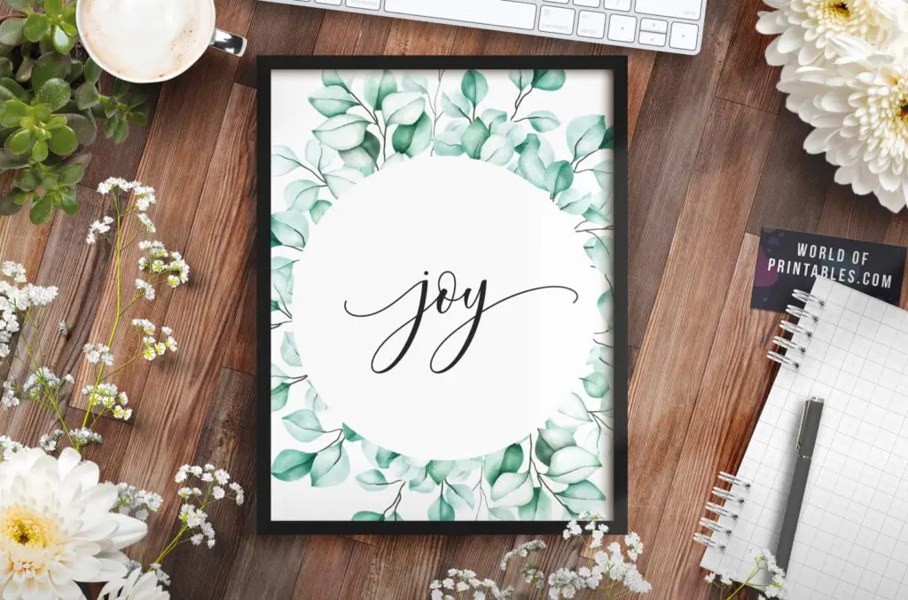 joy - Printable Christian Wall Art
