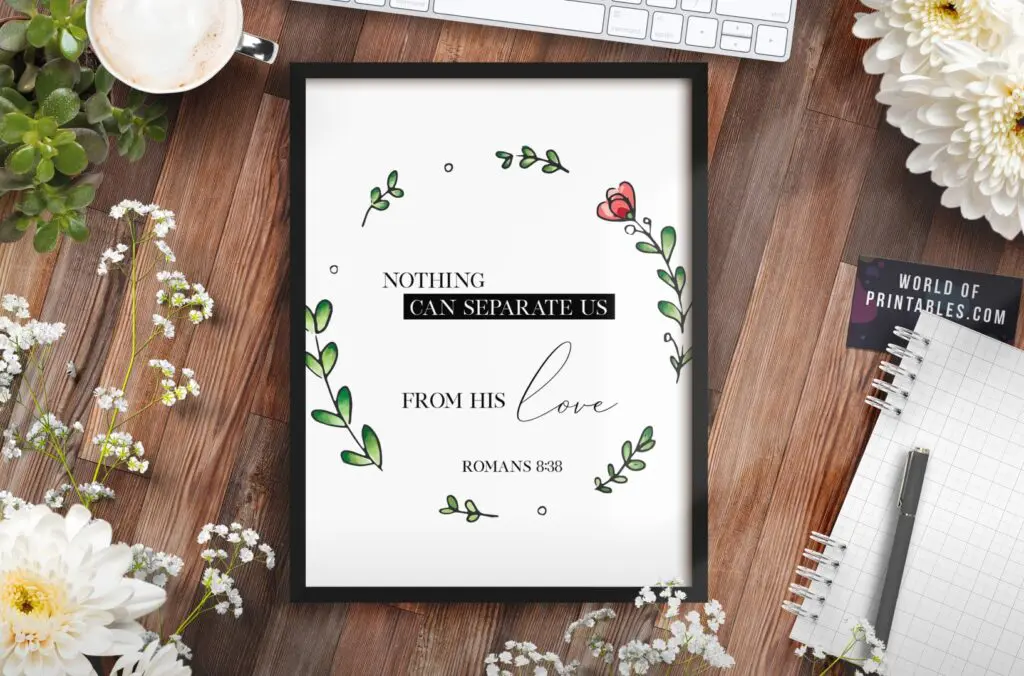 nothing can separate us from his love - Printable Wall Art