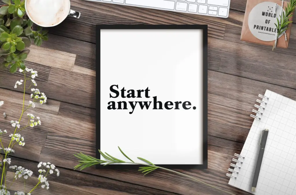 start anywhere mockup 2 - Printable Wall Art