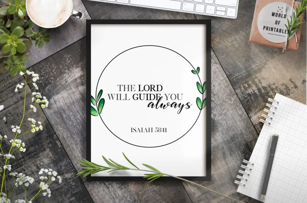the lord will guide you always 2 - Printable Wall Art