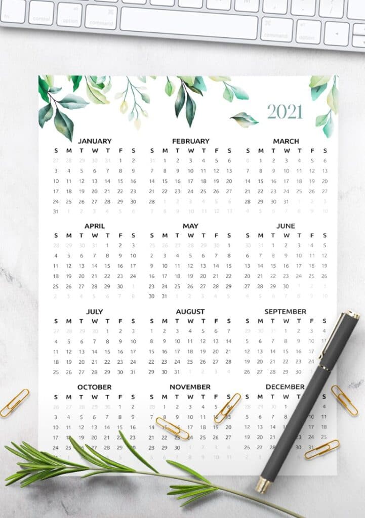 Free Printable Calendar 2021 - calendar 11 mockup 1