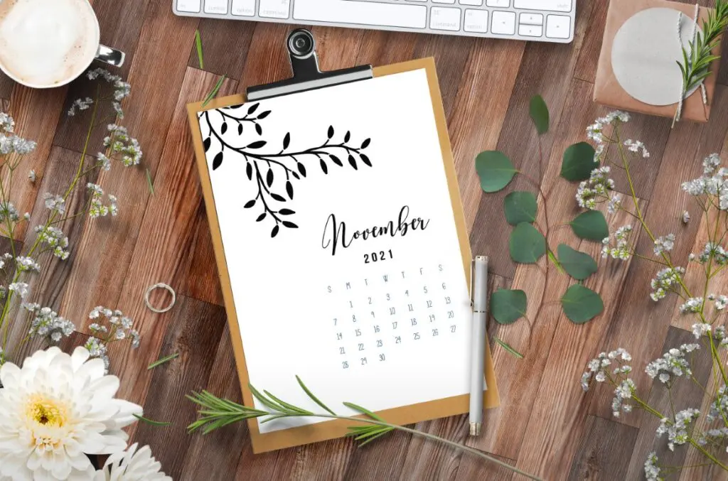 Free Printable Calendar 2021 - calendar 12 mockup 6