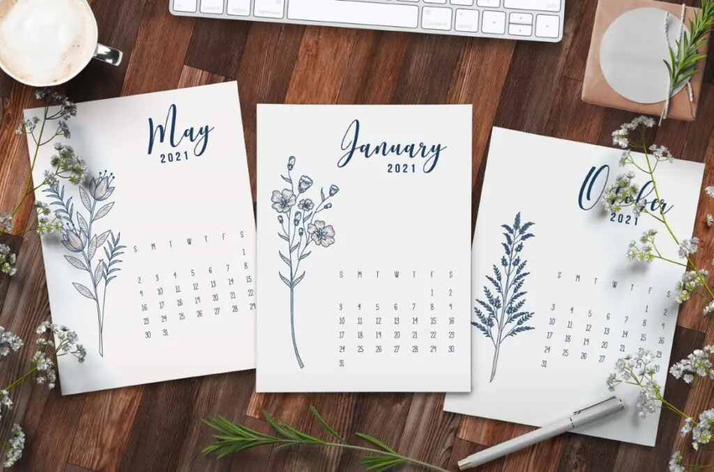 Free Printable Calendar 2021 - calendar 14 mockup 1