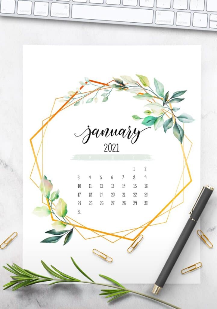 Botanical Calendar 2021