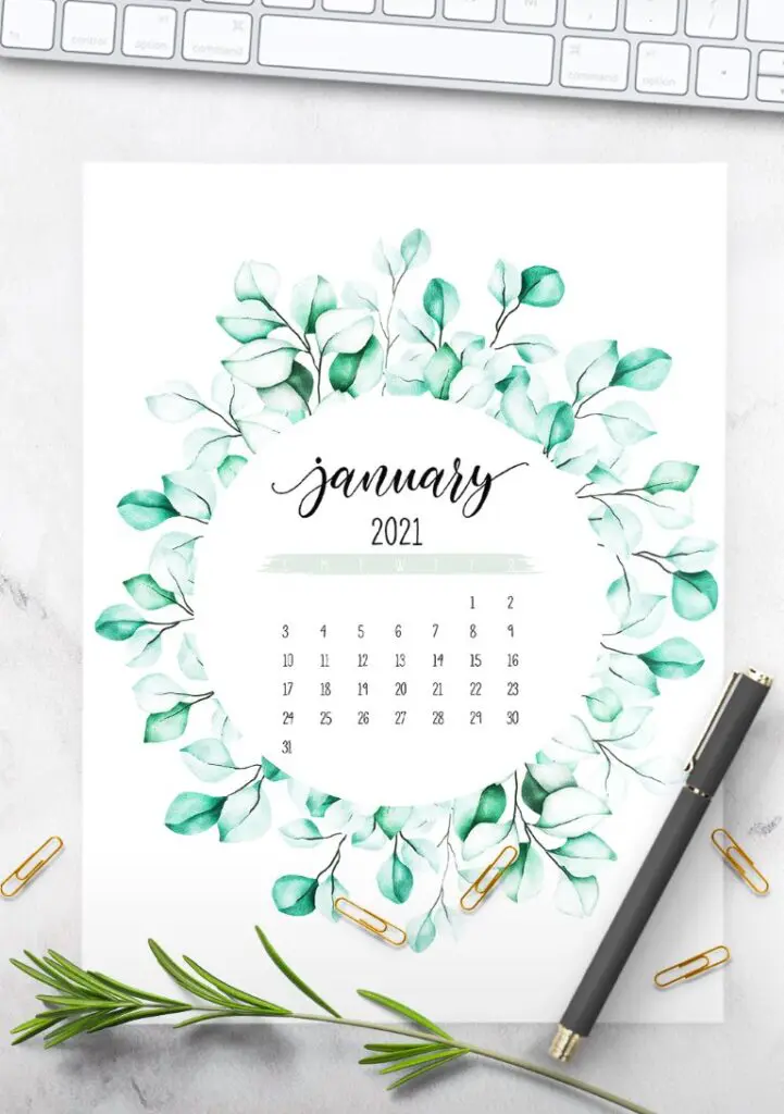 Free Printable Calendar 2021 - calendar 19 mockup 2