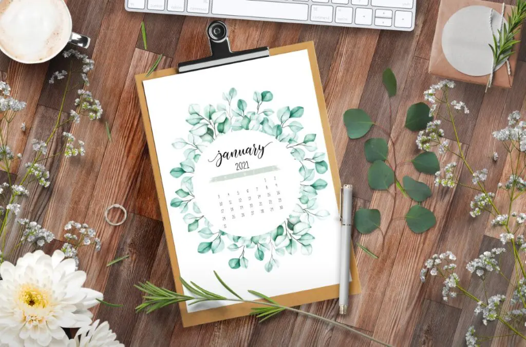 Free Printable Calendar 2021 - calendar 19 mockup 3