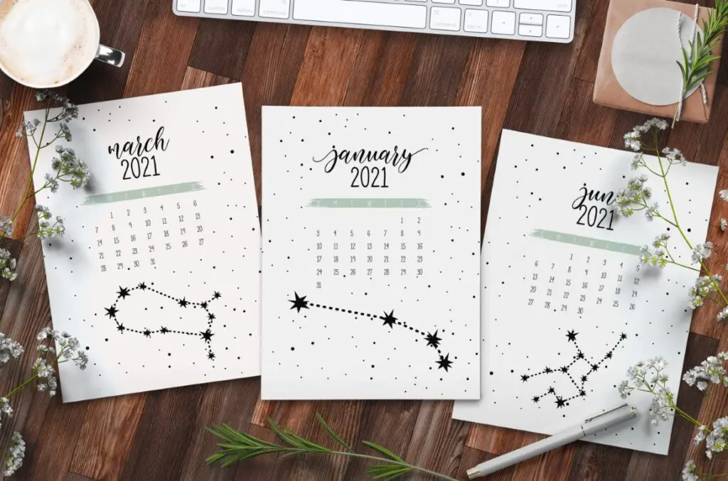 Free Printable Calendar 2021 - calendar 24 mockup 1