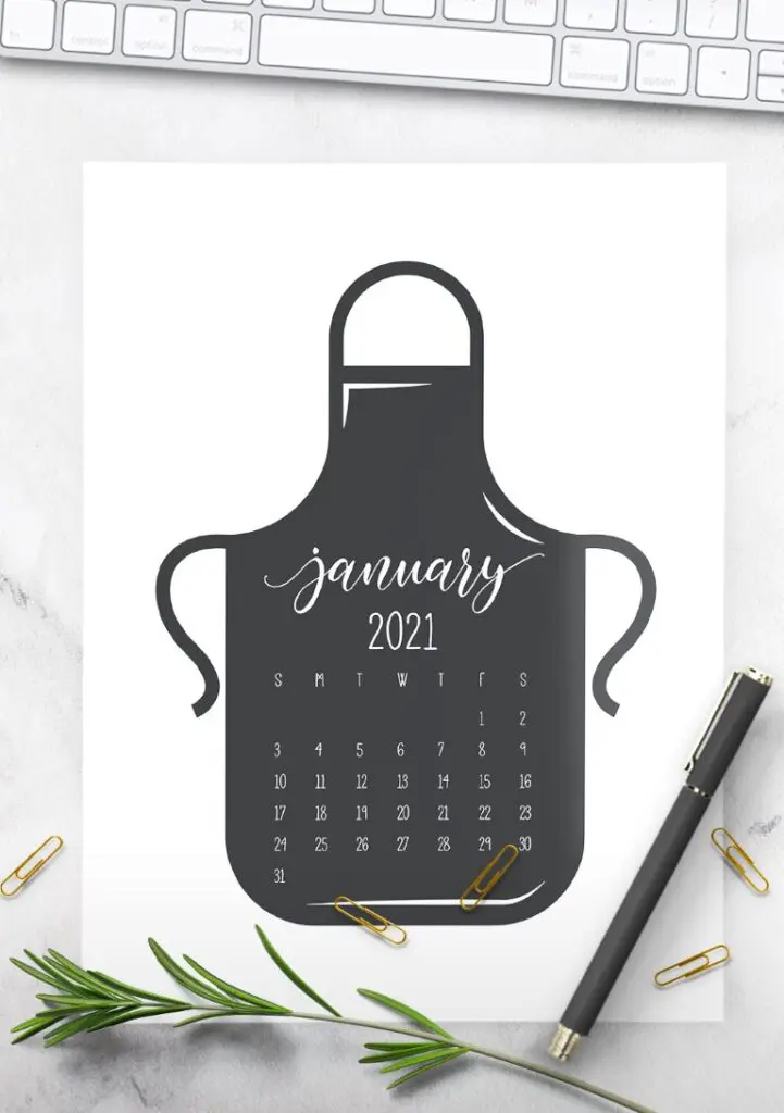 Free Printable Calendar 2021 - calendar 25 mockup 2