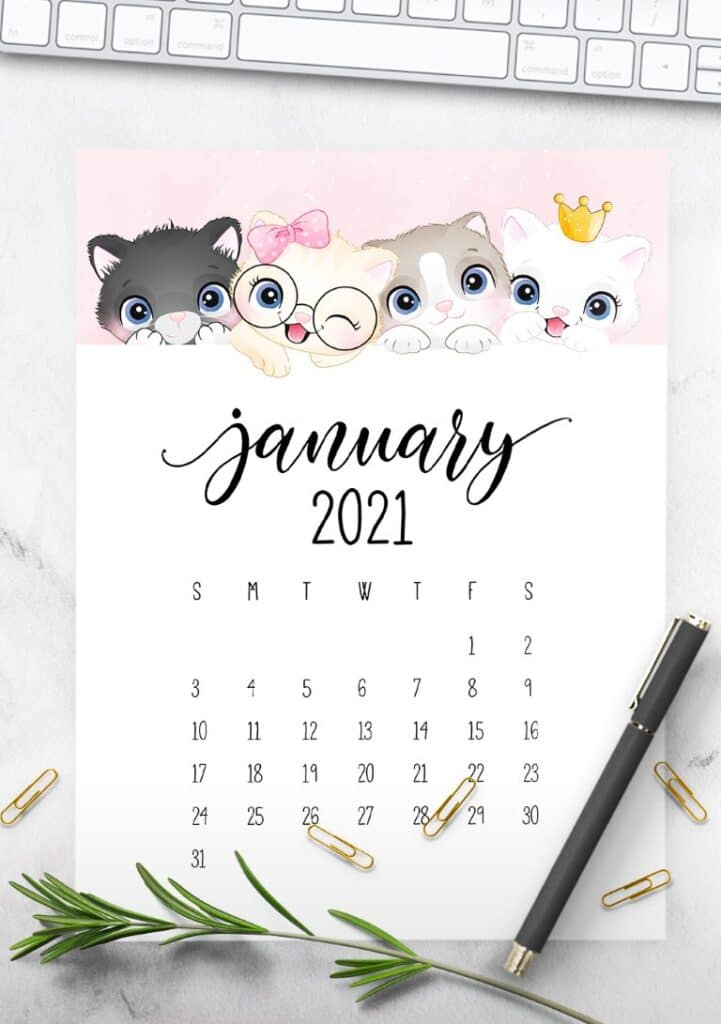 Free Printable Calendar 2021 - calendar 33 mockup 2