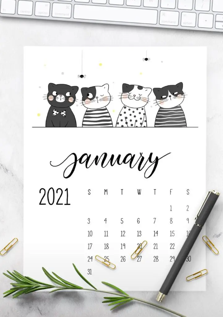 Free Printable Calendar 2021 - calendar 40 mockup 2