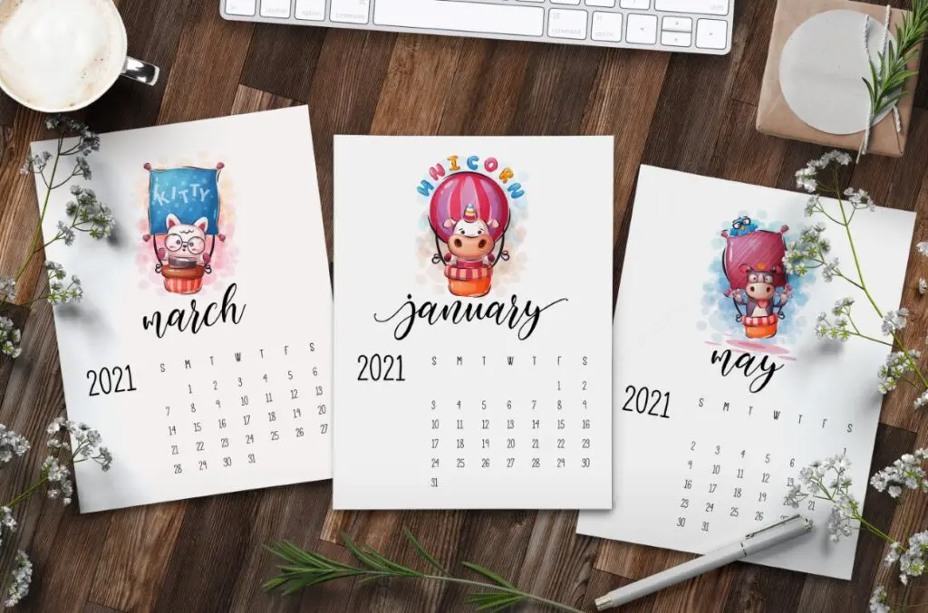 Free Printable Calendar 2021 - calendar 41 mockup 1