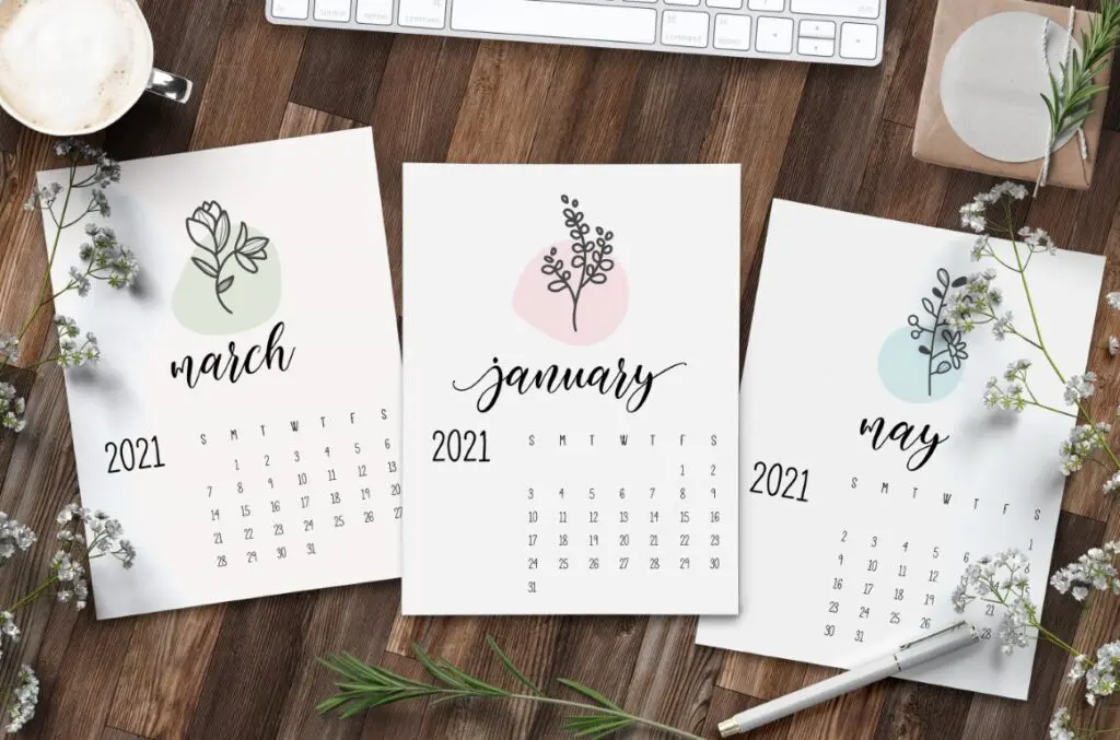 Free Printable Calendar 2021 - calendar 46 mockup 1