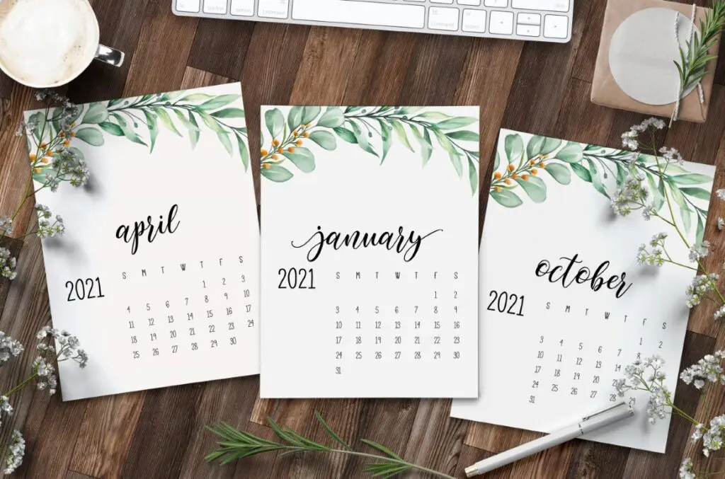 Free Printable Calendar 2021 - calendar 49 mockup 1