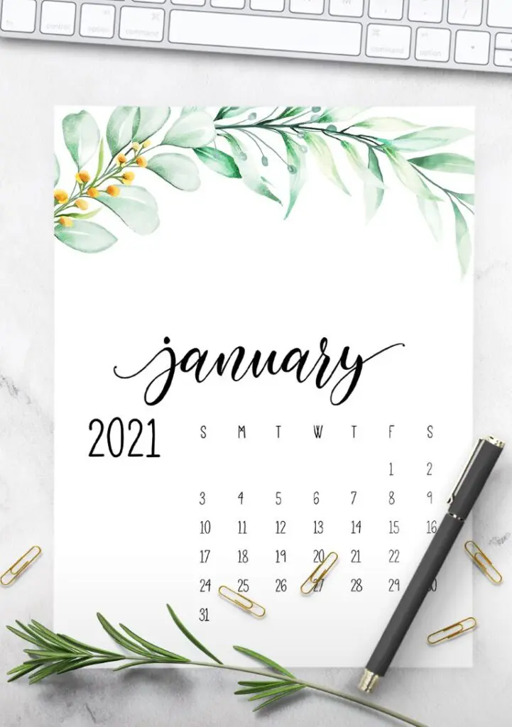 Free Printable Calendar 2021 - calendar 49 mockup 2