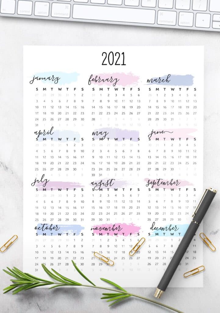 Featured image of post 2021 Printable Planner One Page