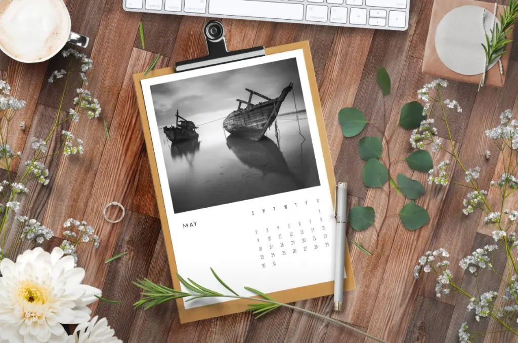 2021 Calendar Black and White Photography Printable