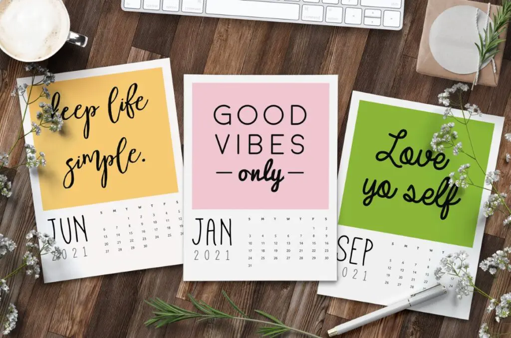 Free Printable Calendar 2021 - calendar 60 mockup 1
