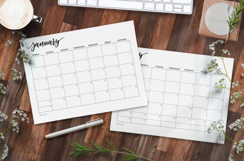 2021 Calendar Free Printable