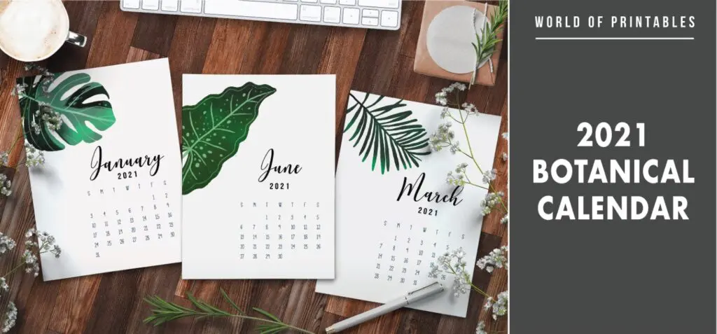 2021 Botanical Calendar