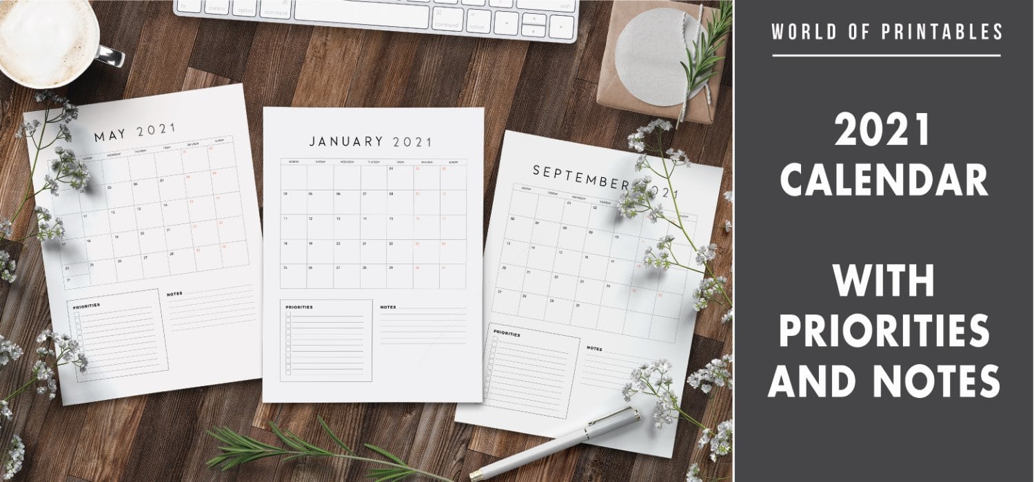 Free Cute September Calendar & Planner Printable Set - World of Printables