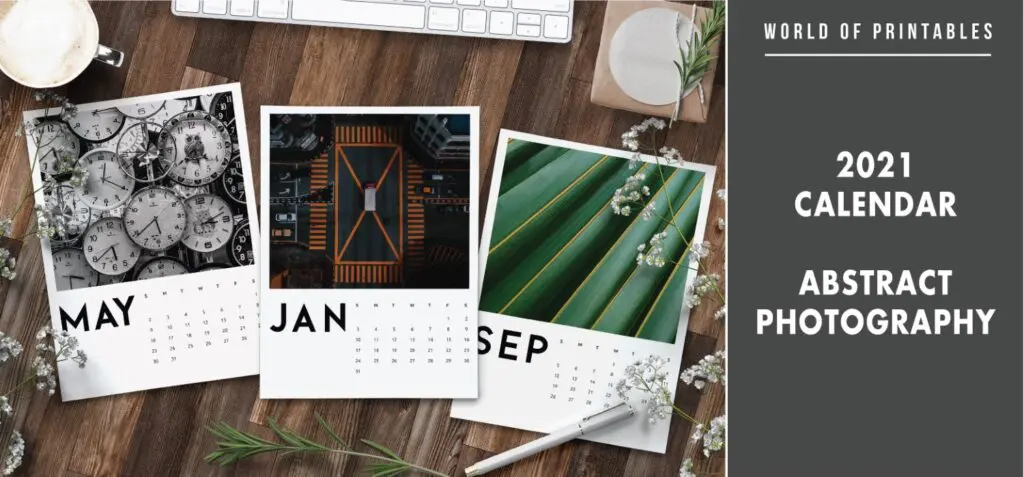 2021 calendar Abstract photography