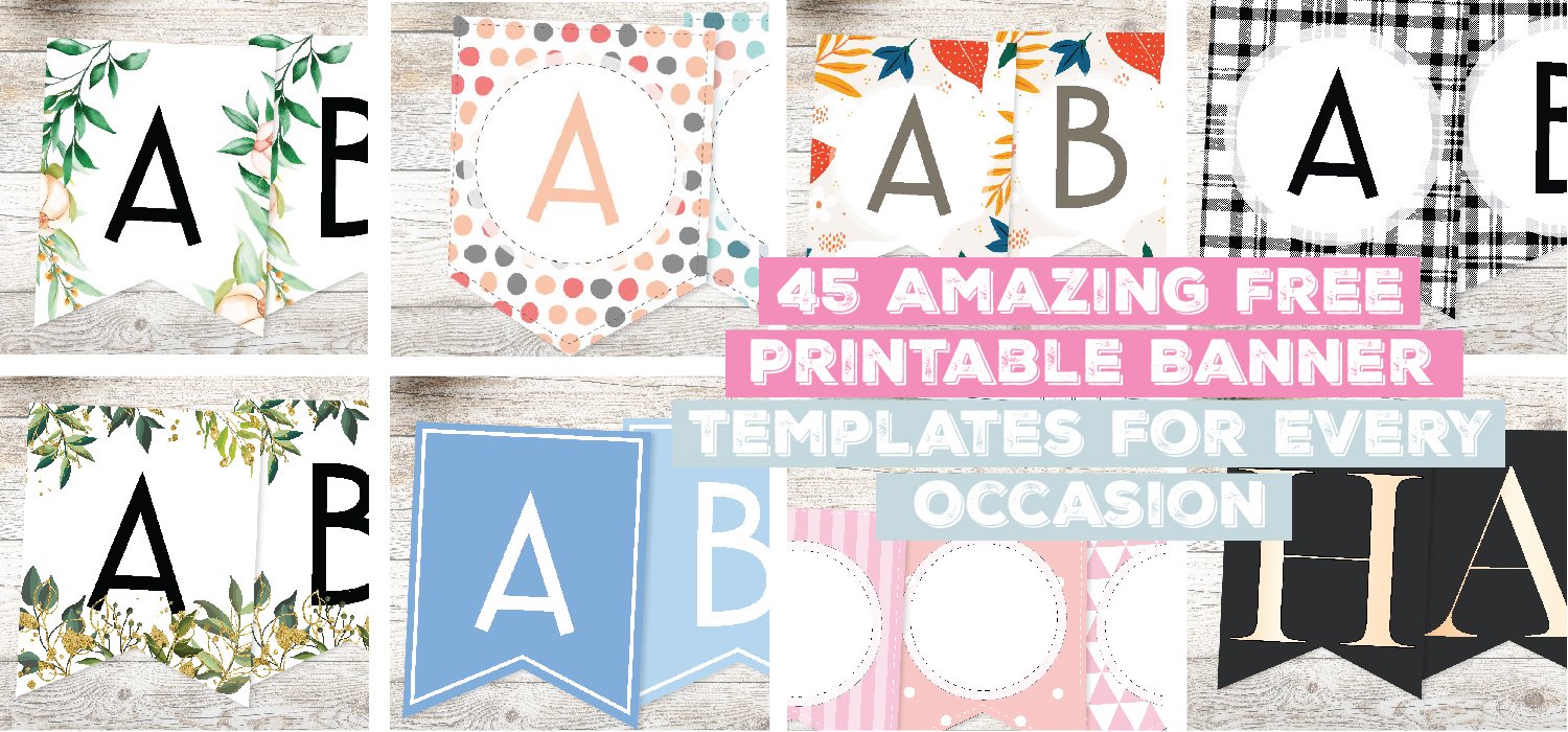 20 Amazing Free Printable Banner Templates For Every Occasion With Free Printable Party Banner Templates