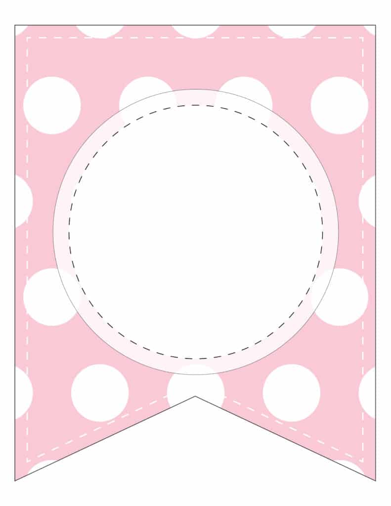 Free Printable blank pattern banner letters. Pink patterns perfect for girls birthday party or baby shower.