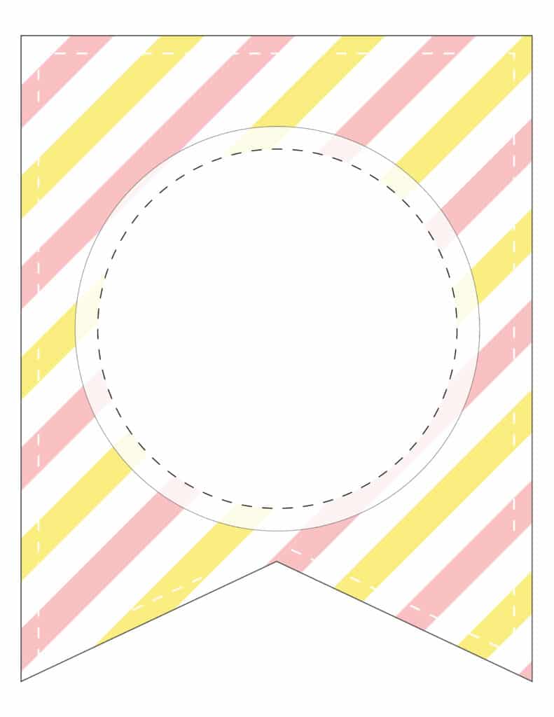 Free Printable blank pattern banner letters. Pink patterns perfect for girls birthday party or baby shower.