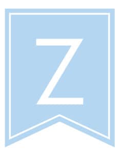 Free Printable Boys Blue Banner Letters - World of Printables