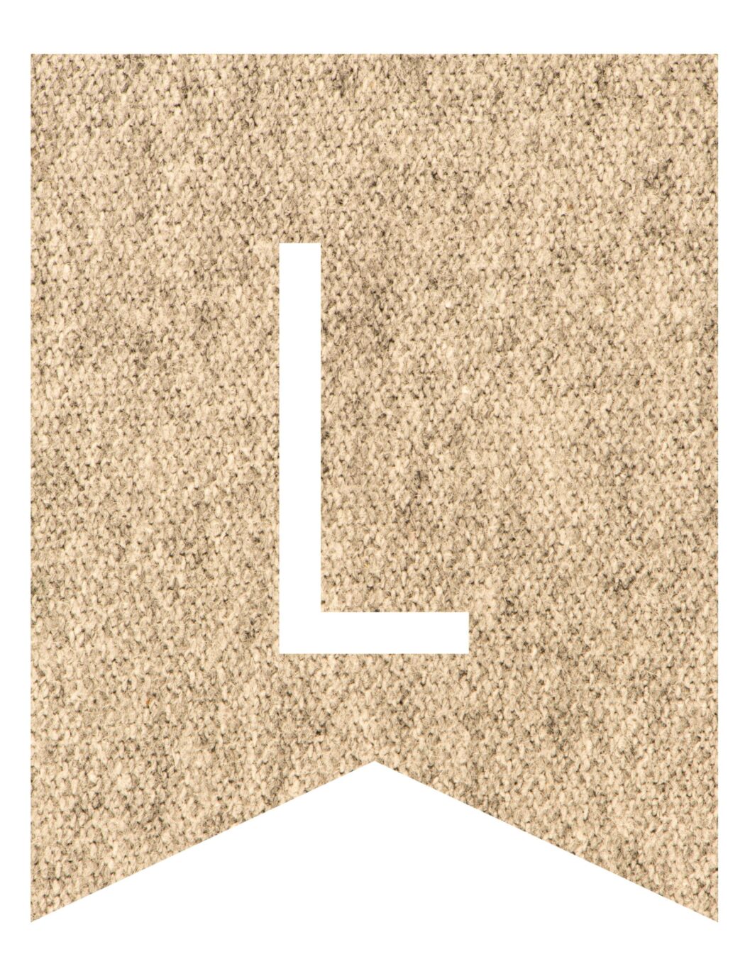 Free Printable Burlap Banner Letters - World of Printables
