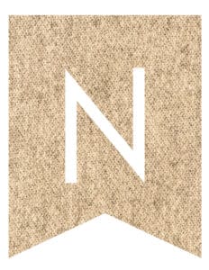 Free Printable Burlap Banner Letters - World of Printables