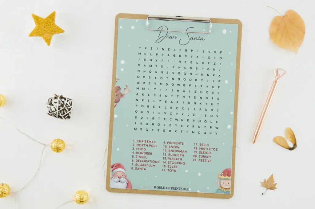 Christmas Word Search