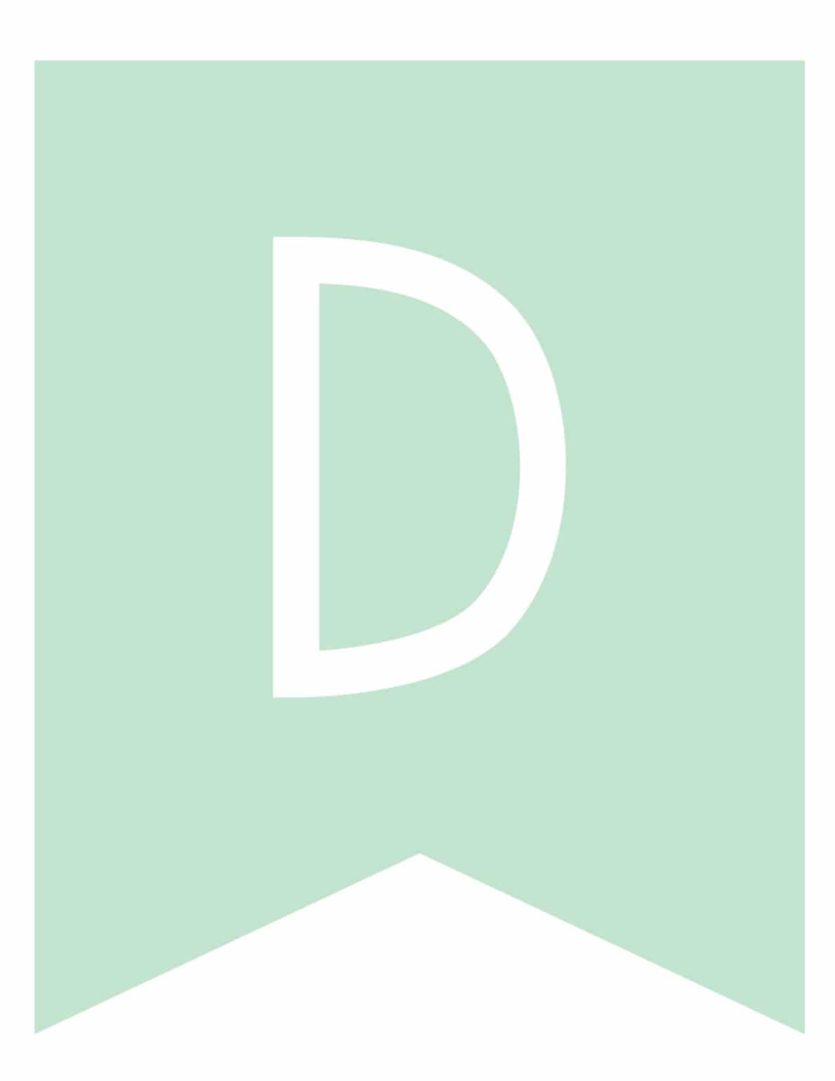 free printable colorful banner letters world of printables
