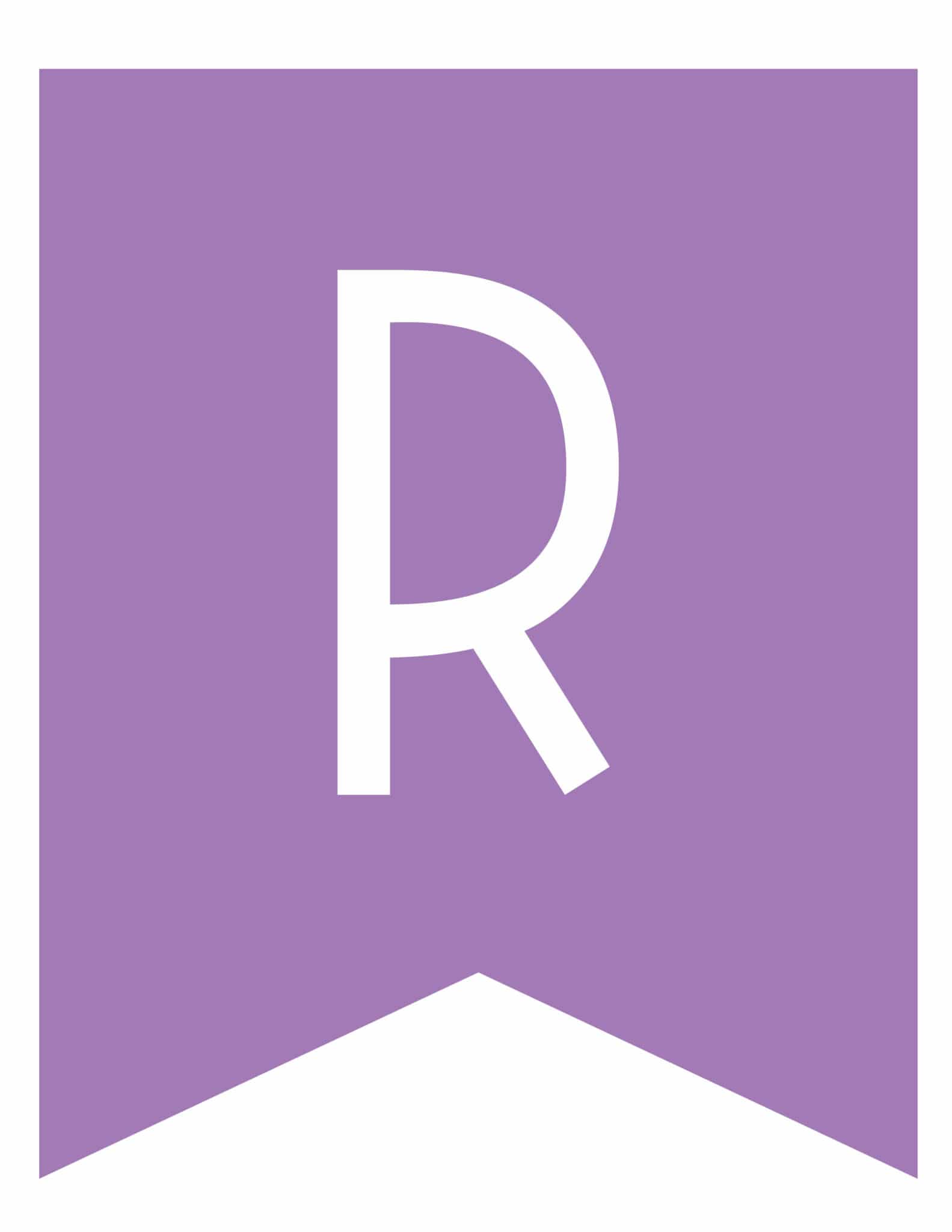 Free Printable Colorful Banner Letters World of Printables